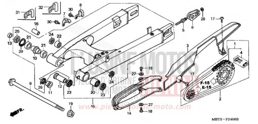 BRAS OSCILLANT XL1000V6 de 2006